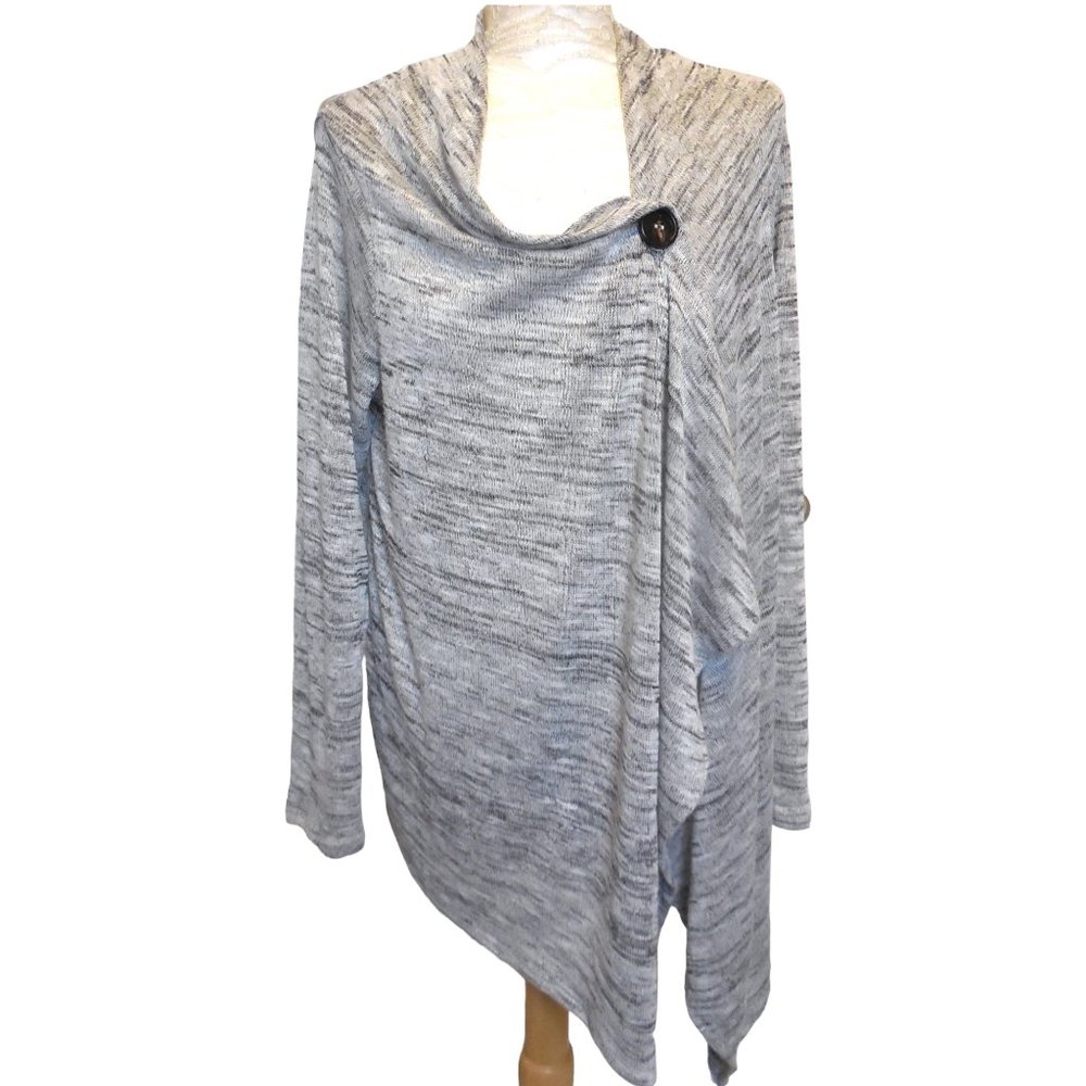 Cardigan Sweater NEW lightweight knit top long sleeve light gray summer